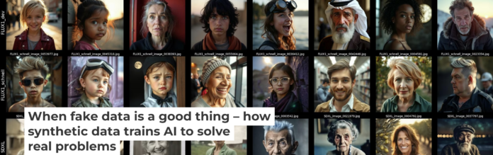 These faces are fake – generated by artificial intelligence – but useful for training other AI systems about human faces. David Beniaguev